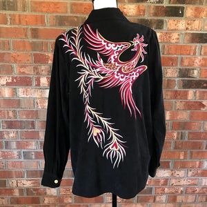 Bob Mackie Wearable Art Firebird Embroidered